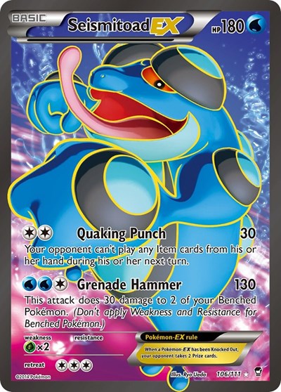 FFI: Seismitoad EX (106 Full Art) (Holofoil)
