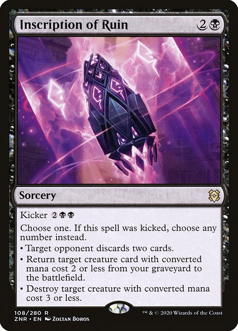 ZNR: Inscription of Ruin