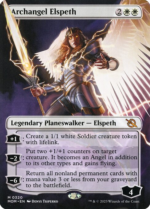 MOM: Archangel Elspeth (Borderless) (Foil)