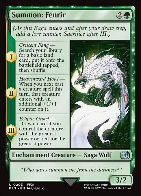 FIN: Summon: Fenrir