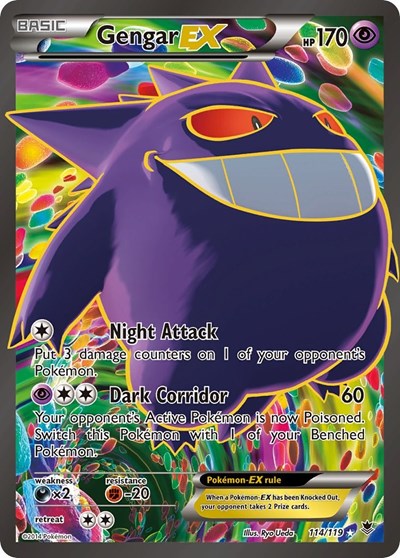 PHF: Gengar EX (114 Full Art) (Holofoil)