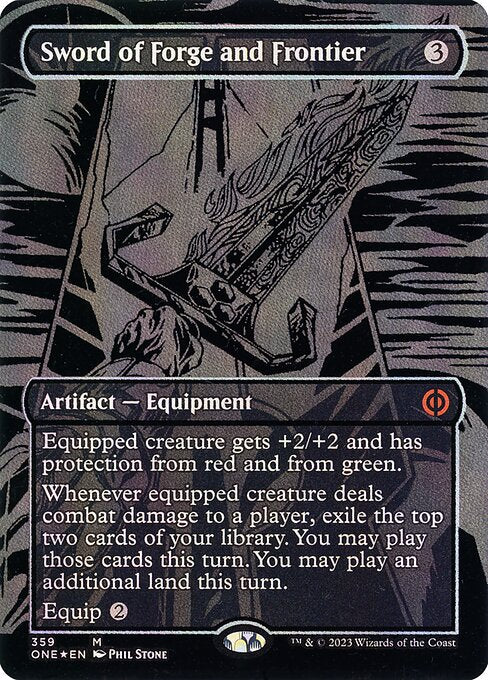 ONE: Sword of Forge and Frontier (Oil Slick Raised Foil)