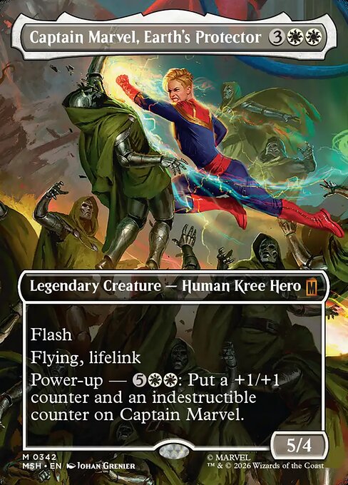 MSH: Captain Marvel, Earth's Protector (Borderless) (0342) (Foil)