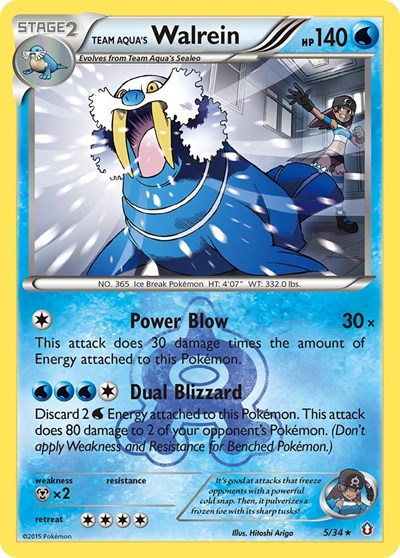 DCR: Team Aqua's Walrein (Reverse Holofoil)
