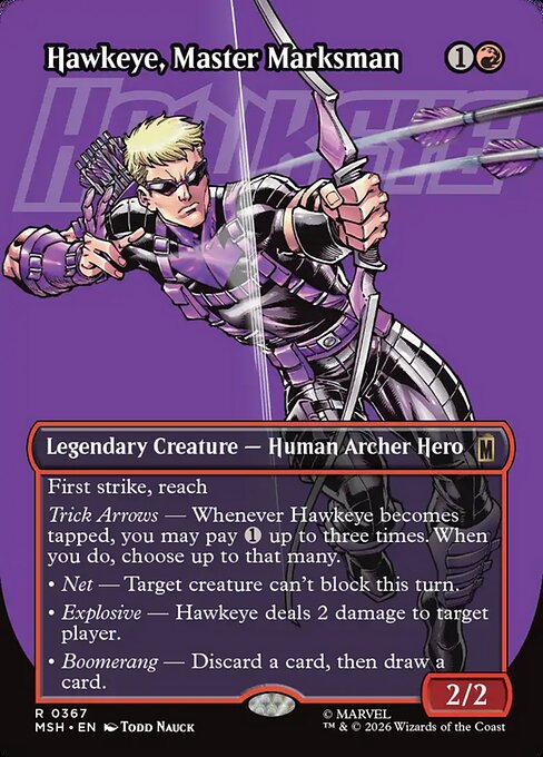 MSH: Hawkeye, Master Marksman (Borderless) (Foil)