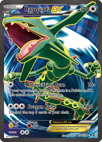 ROS: Rayquaza EX (104 Full Art) (Holofoil)