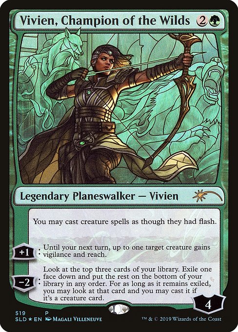 SLD: Vivien, Champion of the Wilds (Stained Glass) (Foil)