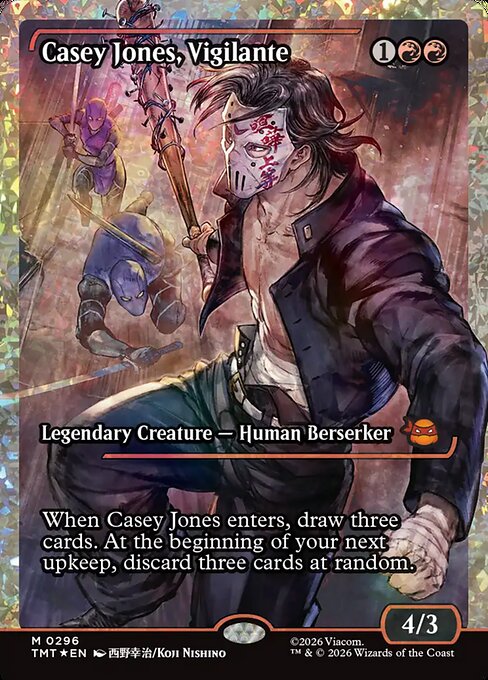 TMT: Casey Jones, Vigilante (0296) (Showcase) (Fracture Foil)