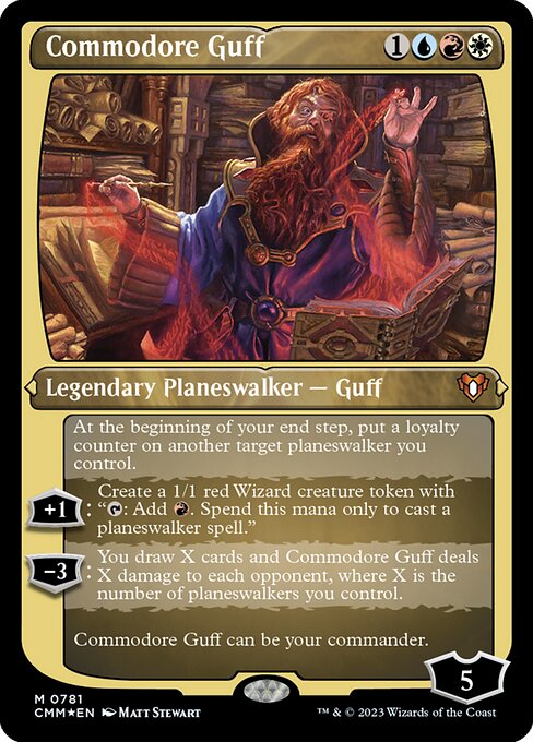 CMM: Commodore Guff (Display Commander) (Foil Etched) - Thick Stock