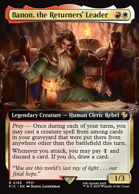 FIC: Banon, the Returners' Leader (Extended Art)