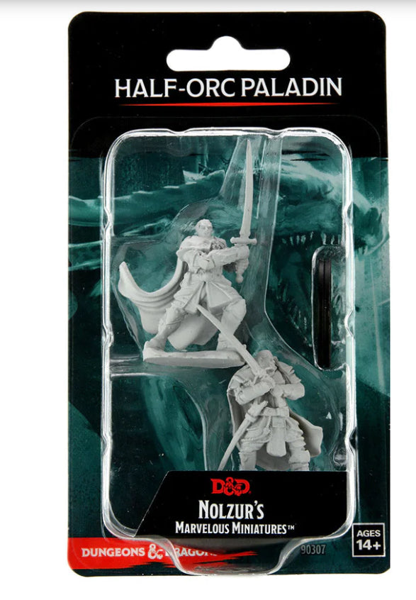 D&D Nolzur’s Marvelous Miniatures: Half-Orc Paladin Male