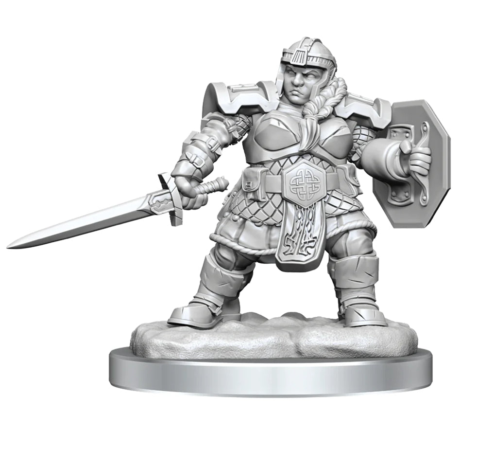 D&D Nolzur’s Marvelous Miniatures: Dwarf Fighter Female