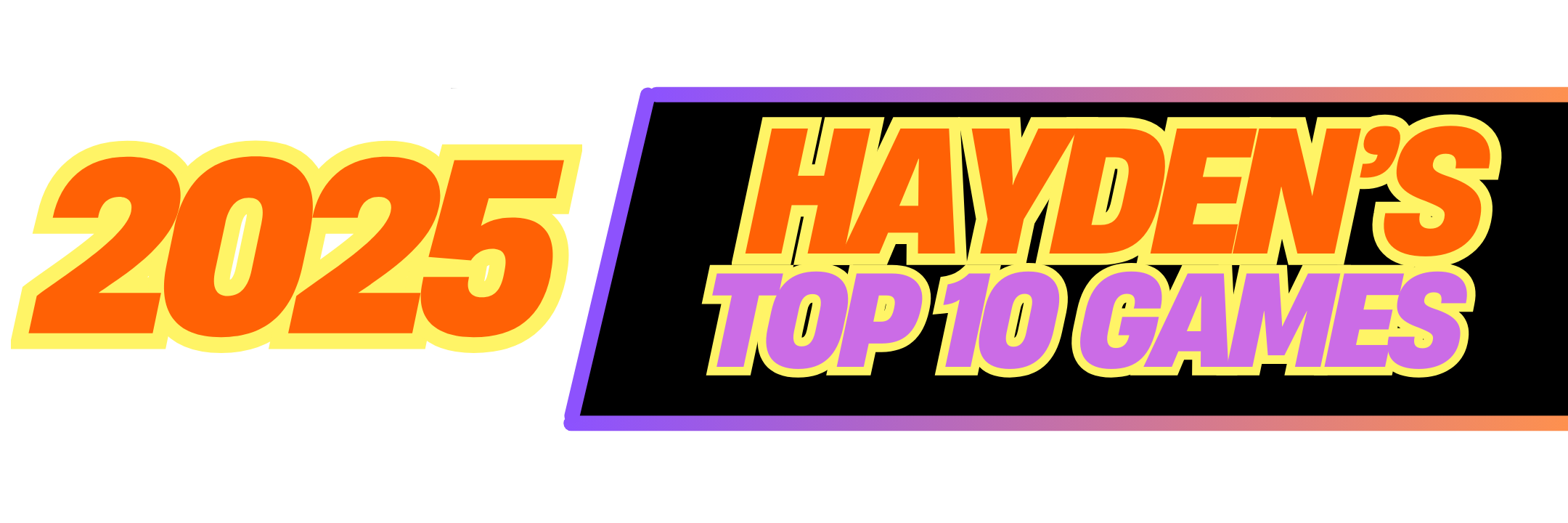 Hayden's Top 10 Games 2025