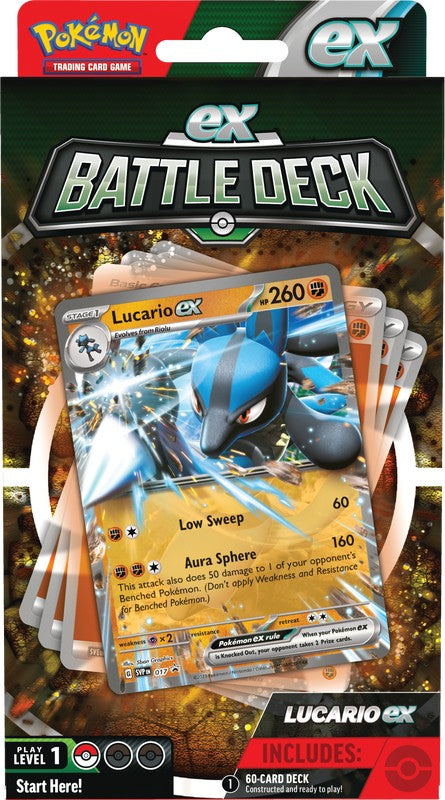 V Battle Deck - Ampharos Ex or Lucario Ex