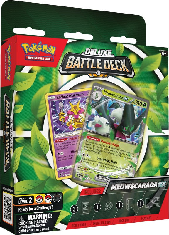 Ex Deluxe Battle Deck - Meowscarada Ex or Quaquaval Ex