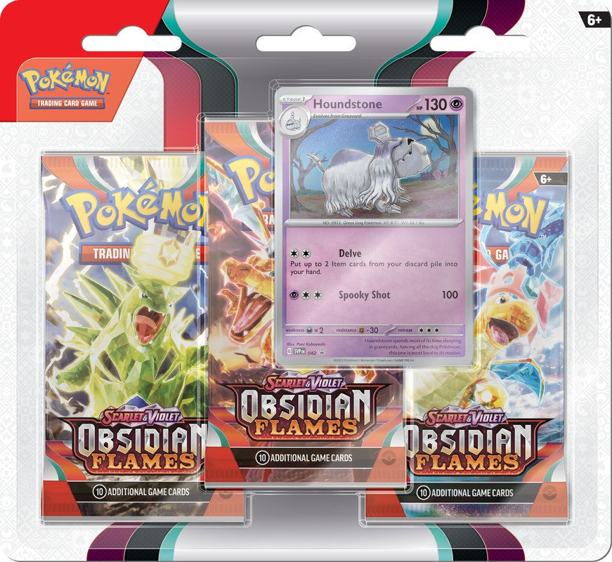 Scarlet and Violet 3: Obsidian Flames - 3 Pack Blister