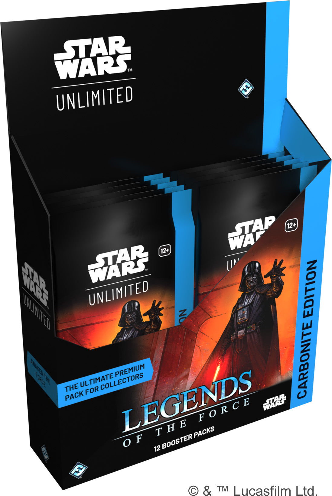 Star Wars Unlimited: Legends of the Force - Carbonite Edition Booster Display