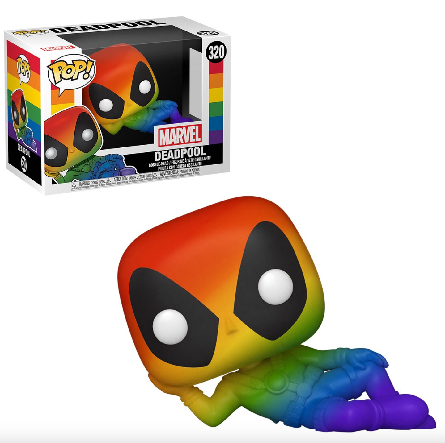Marvel: Rainbow Deadpool Pop! Vinyl Figure (320)