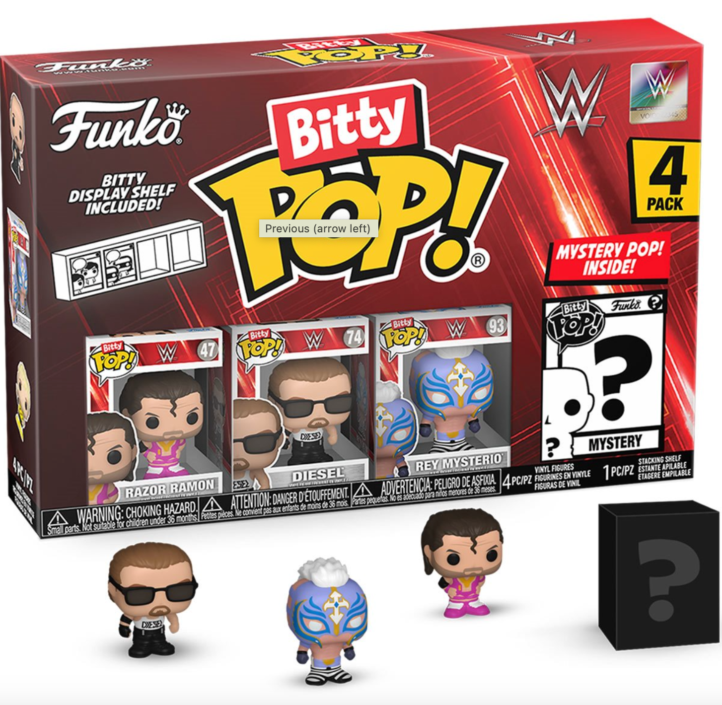 WWE Razor Ramon Funko Bitty Pop! Mini-Figure 4-Pack