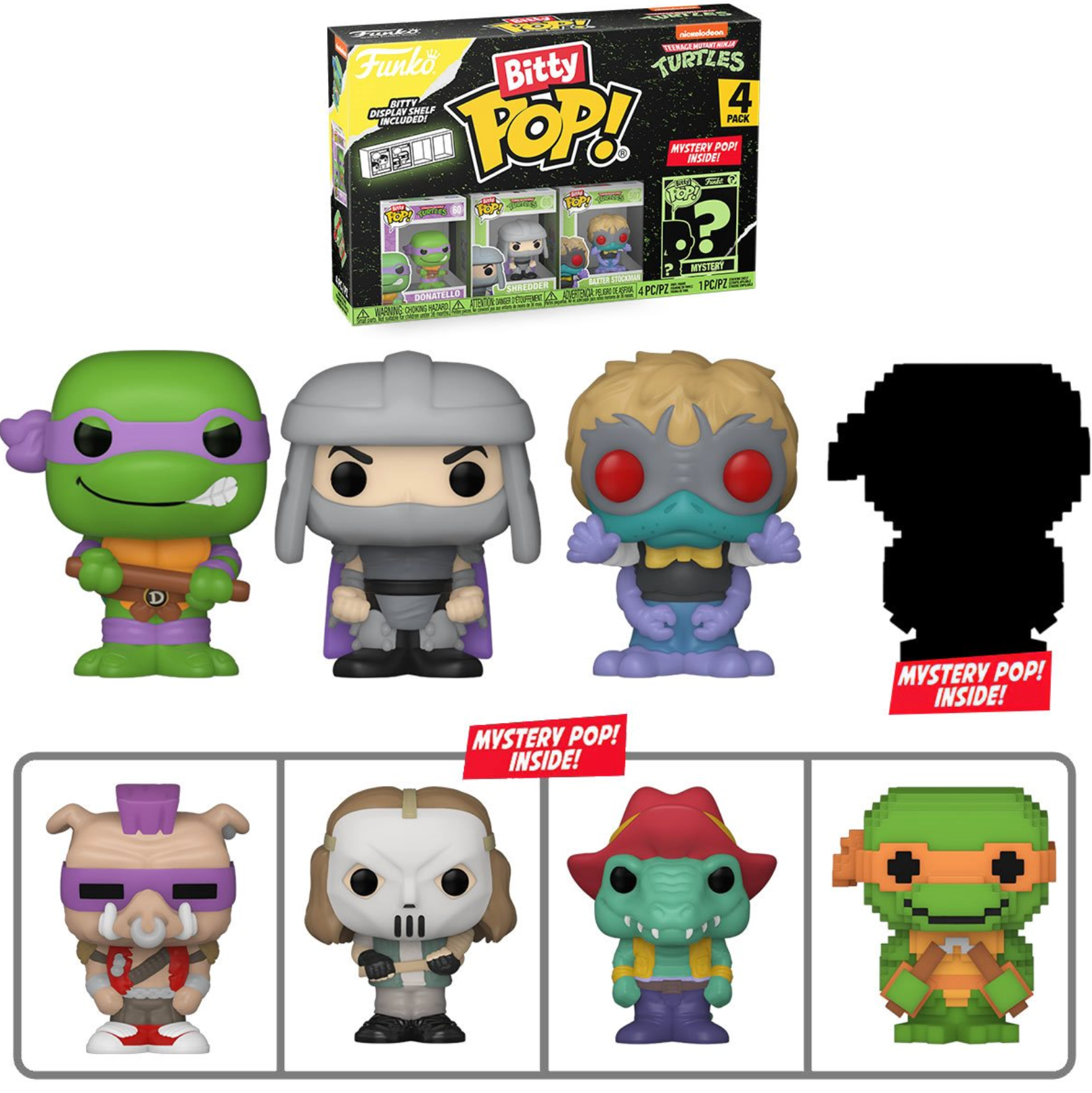 TMNT Teenage Mutant Ninja Turtles high quality FUNKO POP lot of 4 NEW