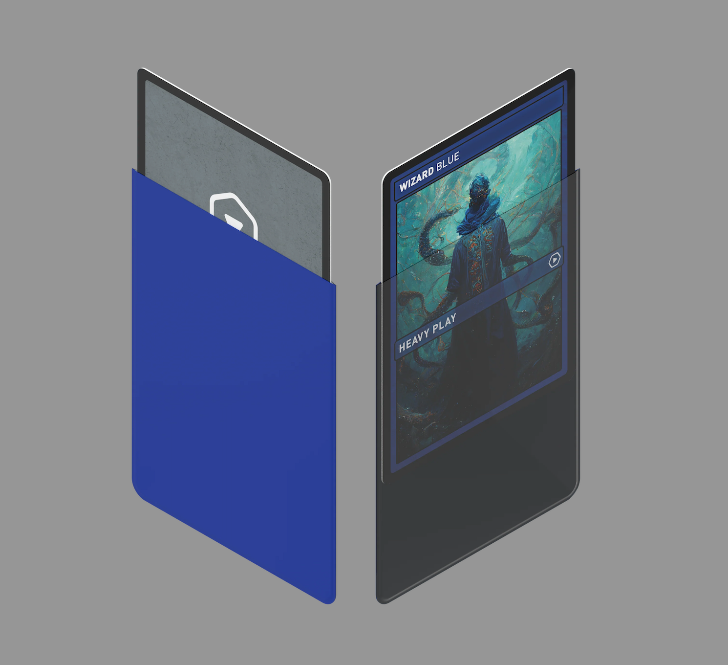 Heavy Play: Curv Sleeves - Standard (100 Count) - Wizard Blue Heavy Play: Curv Sleeves - Standard (100 Count) - Wizard Blue