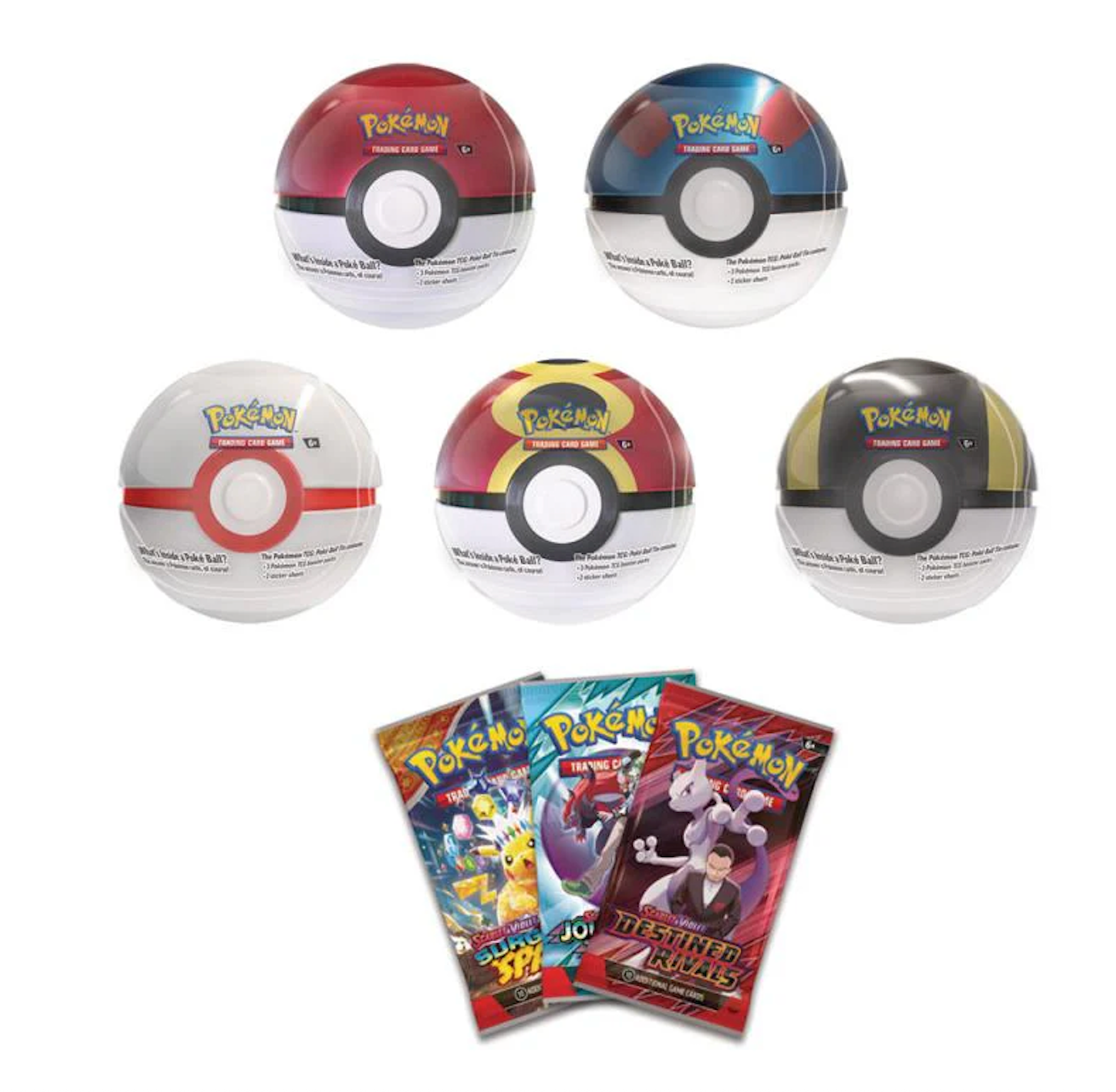white flare pokemon card Pokeball Tins