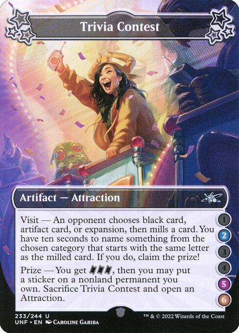 UNF: Trivia Contest (2-5-6) (Foil)