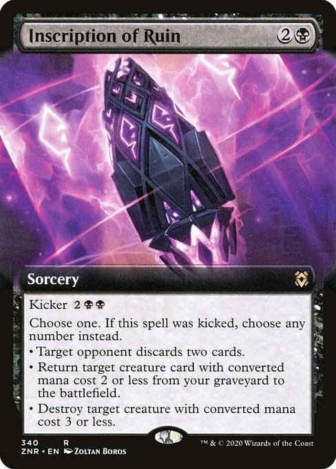 ZNR: Inscription of Ruin (Extended Art) (Foil)