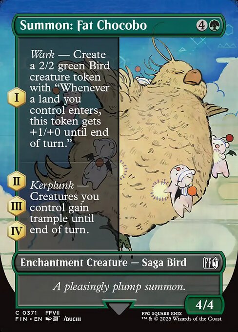 FIN: Summon: Fat Chocobo (Borderless)
