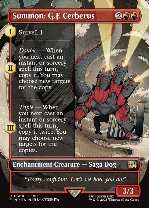 FIN: Summon: G.F. Cerberus (Borderless)