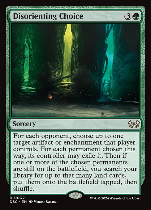 DSC: Disorienting Choice