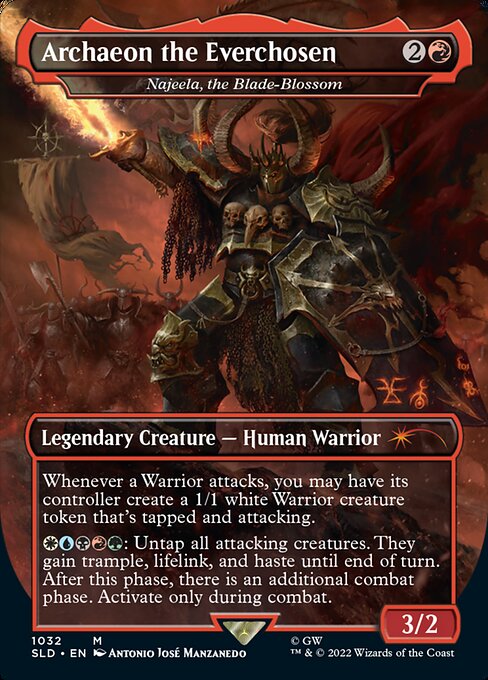 SLD: Archaeon the Everchosen - Najeela, the Blade-Blossom (Borderless) (Foil)