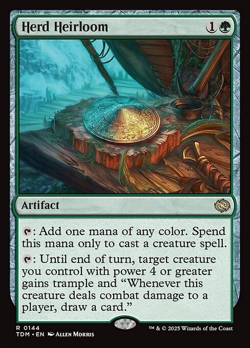 whenever a player draws a card mtg TDM: Herd Heirloom