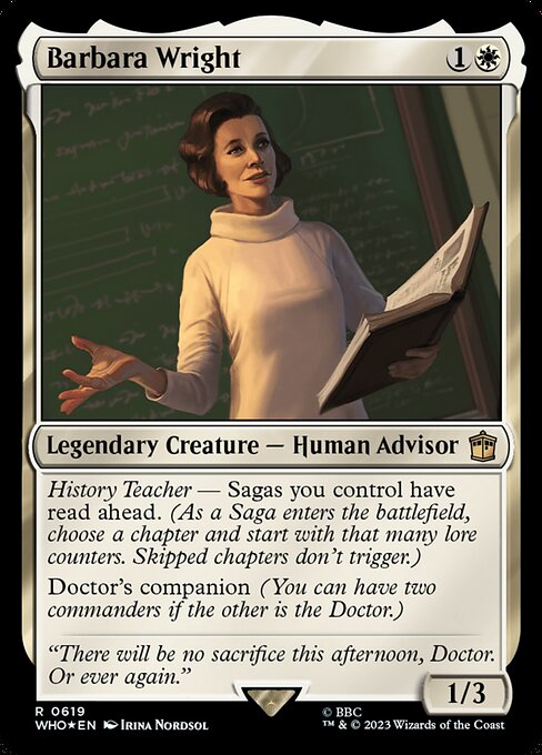 WHO: Barbara Wright (Surge Foil)