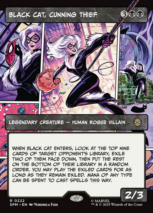 SPM: Black Cat, Cunning Thief (Borderless) (Foil)