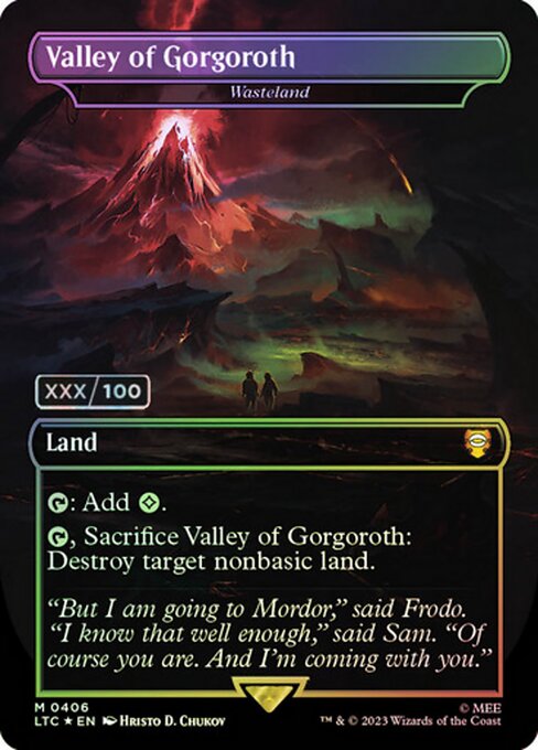 LTC: Valley of Gorgoroth - Wasteland (Serial Numbered) (Foil)