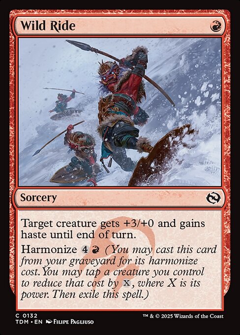 harmonize mtg cards TDM: Wild Ride