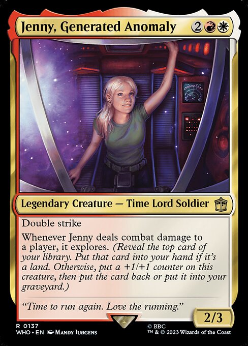 WHO: Jenny, Generated Anomaly