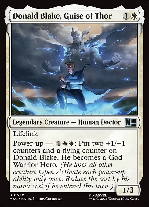 MSC: Donald Blake, Guise of Thor