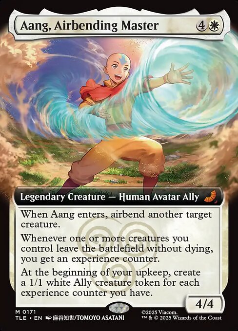 TLE: Aang, Airbending Master (Extended Art) (Foil)