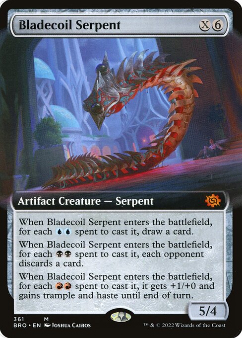 BRO: Bladecoil Serpent (Extended Art) (Foil)
