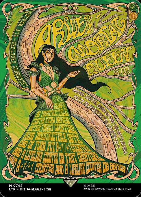 LTR: Arwen, Mortal Queen (Borderless Poster)