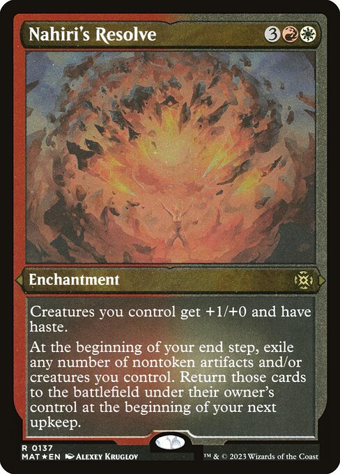MAT: Nahiri's Resolve (Foil Etched)