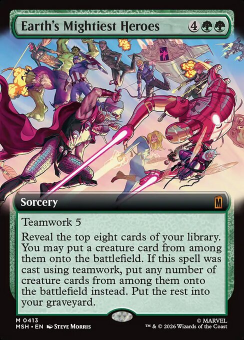 MSH: Earth's Mightiest Heroes (Extended Art) (Foil)
