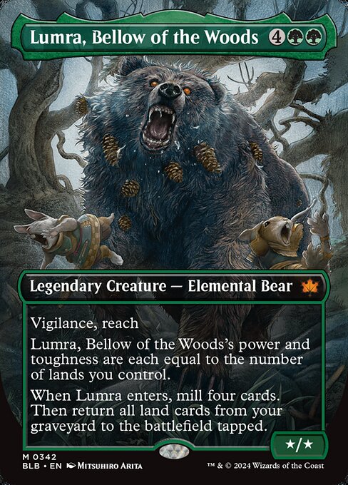 BLB: Lumra, Bellow of the Woods (Borderless) (0342) (Foil)