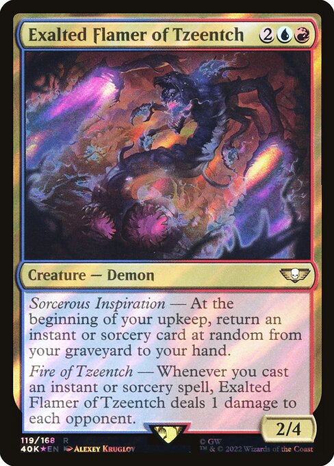 40K: Exalted Flamer of Tzeentch (Surge Foil)