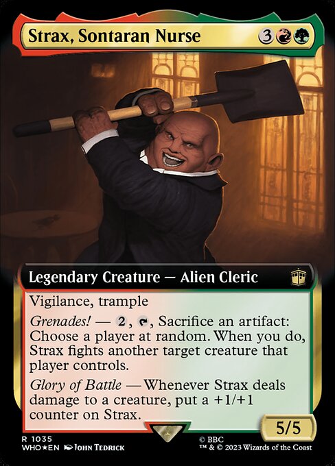 WHO: Strax, Sontaran Nurse (Extended Art) (Surge Foil)