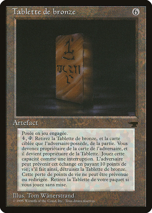 REN: Bronze Tablet (French) - "Tablette de bronze"