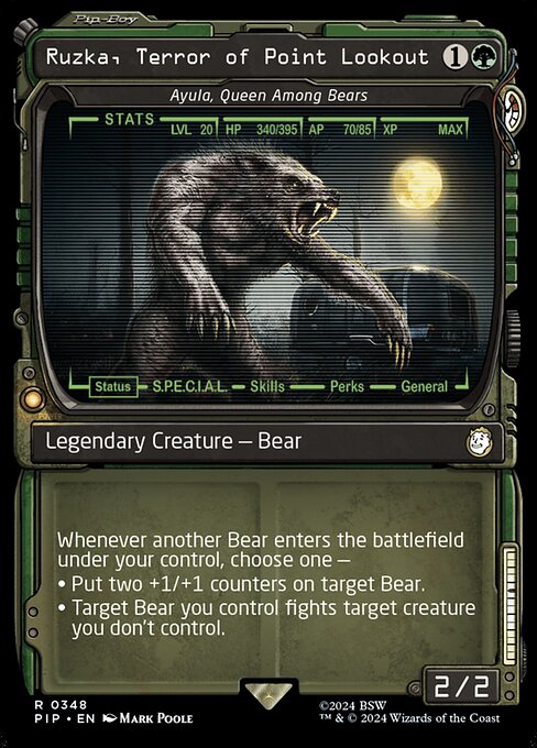 PIP: Ruzka, Terror of Point Lookout - Ayula, Queen Among Bears (Showcase) (Foil)