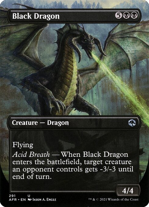 AFR: Black Dragon (Borderless) (Foil)